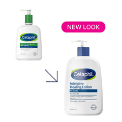Cetaphil Intensive Healing Lotion ceramides texture closeup highlights barrier-strengthening formula.