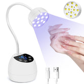 CGBE UV LED Nail Lamp front view showing compact design for home gel nail curing