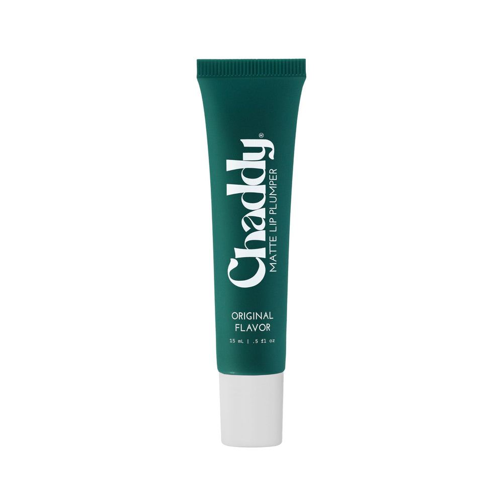 Chaddy Matte Lip Plumper original bottle provides hydrated, plump-looking lips.