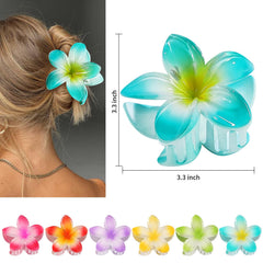 CHANDAT Colorful flower clips in six colors for versatile outfit matching.