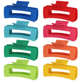 CHANDAT Dopamine 4.1-inch yellow rectangle hair clip offers secure hold for thick hair.