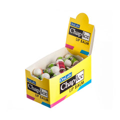 Chap-Ice cherry-flavor mini balm in display highlights portable lip hydration.