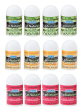 CHAP-ICE Lip Naturals vanilla bean mini balm closeup for on-the-go hydration.