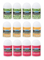 CHAP-ICE Lip Naturals vanilla bean mini balm closeup for on-the-go hydration.