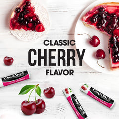 ChapStick Classic Cherry tube opened for quick, smooth lip application