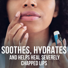 ChapStick medicated lip balm stick close-up highlighting spearmint flavor and smooth texture.