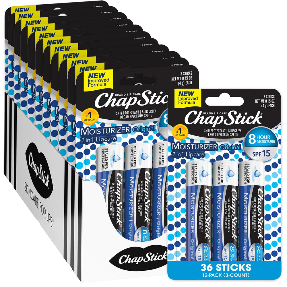 ChapStick Original 2-in-1 lipcare packaging for bulk on-the-go protection