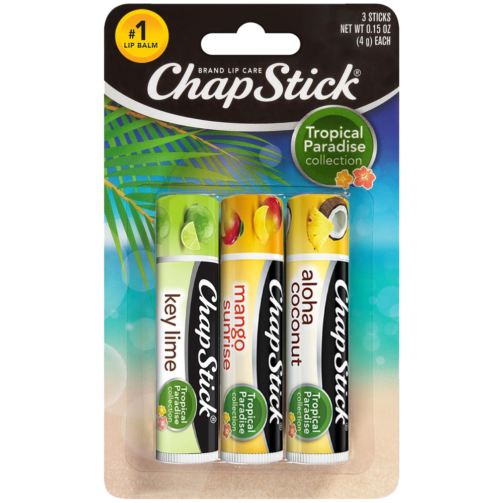 ChapStick Mango Sunrise: tubo compacto para uso diario, aroma tropical y labios suaves.