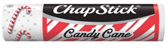 ChapStick sabor bastón de caramelo, ideal para labios con toque festivo.