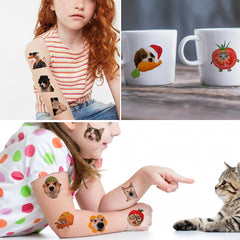 CHARLENT easy-apply tattoo process for quick party fun and clean removal.
