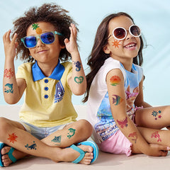 CHARLENT glitter tattoos waterproof and sweat resistant for beach wear