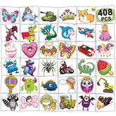 CHARLENT tattoos mixed designs for party favors and kids' creative play.