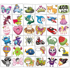 CHARLENT tattoos mixed designs for party favors and kids' creative play.