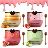 Charm Kiss 4pcs bee lip balm honey pot packaging showing convenient lip care