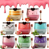 Charm Kiss 8pc lip balm pot varieties for deep hydration.