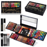 CHARMCODE professional all-in-one makeup kit compact case closed for easy on-the-go makeup