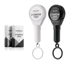 Brow mapping lines drawn on a sample sheet using Charme Princesse string.