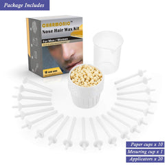 Charmonic Nose Wax Kit wax dip shows simple warm-dip step for painless grooming routine.
