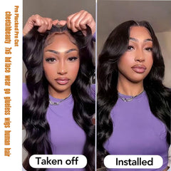 CHEETAHBEAUTY 7x6 lace closure close-up showing seamless part for versatile styling
