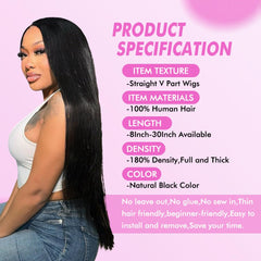 CHEETAHBEAUTY V Part Wig dense-180-density highlights fullness and natural silhouette.