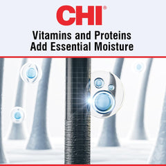 CHI being applied to damp hair for protection before styling