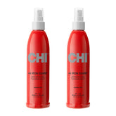 CHI 44 Iron Guard spray bottle full view shows heat protection in action.