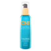 CHI Aloe Vera Oil bottle 3oz close-up revealing silky shine and frizz control.