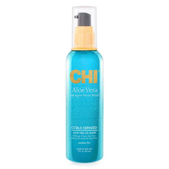 CHI Aloe Vera Oil bottle 3oz close-up revealing silky shine and frizz control.