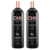 CHI Luxury Black Seed Oil Shampoo bottle with premium shine boost in a luxurious lather.