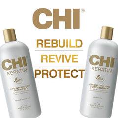CHI Moisturize It Duo keratin conditioner tube close-up showing smoothing action