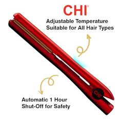 CHI Original Digital Ceramic Hair Straightener rounded edges for a smooth glide.