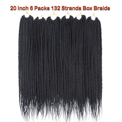 Chicmoi Box Braid Hair 20-inch length view for dramatic length