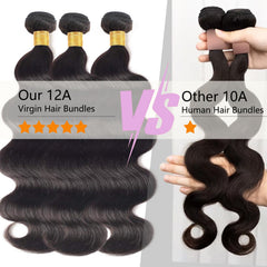 Chikamlty body wave bundle application-ready extensions for quick styling
