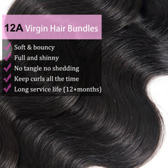 Chikamlty Brazilian body wave bundle 28inch long hair with healthy-looking ends