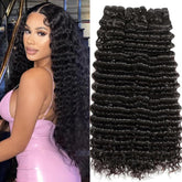 Chikamlty Deep Wave bundles 16in front view for natural fullness and bounce