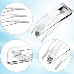 Chinco metal snap clip in use for everyday ponytails and quick updos.