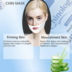 Chinology double chin lifting mask on face for quick session