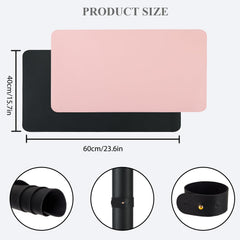 Chiplesier nail art table mat black view highlights anti-slip surface for steady manicures.
