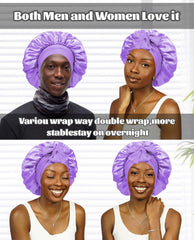 CHLINS satin bonnet versatile-use for skincare and makeup routines.
