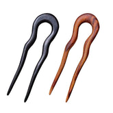 CHOISBEING rosewood and ebony wooden hair sticks secure everyday updos