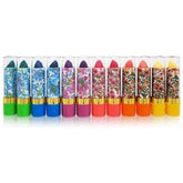 Chom Princessa Aloe Mood Lipstick set opened case shows 12 shades for daily hydration.