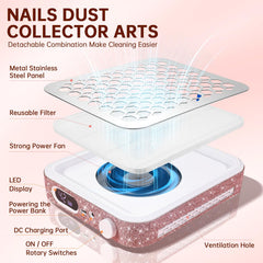 Christine Shelly Nail Dust Collector filter and disposable cotton for easy maintenance