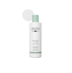 Christophe Robin Hydrating Shampoo silky-hair closeup shows soft, manageable strands after use.