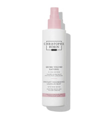 Christophe Robin volumising mist bottle lifts roots for instant fullness.