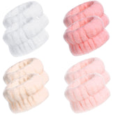 Pulseras de muñeca Chuangdi para lavado de cara, conjunto de cuatro pares que evitan salpicaduras.