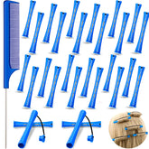 Chuangdi blue perm rods for easy DIY curls with no-heat flexibility.