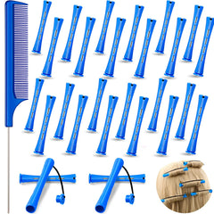Chuangdi blue perm rods for easy DIY curls with no-heat flexibility.