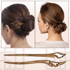 Chuangdi chignon-maker accessory in action creating a secure bun.