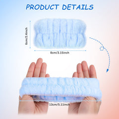 Chuangdi pastel fleece wrist band closeup shows soft texture for comfortable use