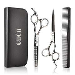CIICII hair cutting scissors blade close-up for precise, clean trims.